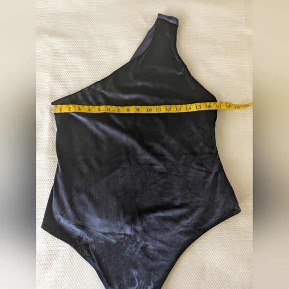 Fabletics Gigi velour bodysuit Blue Size 2XL. - Picture 6 of 7